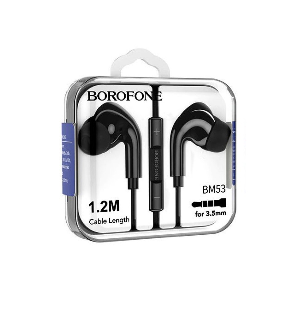 

Наушники Borofone Original Series 3.5mm с микрофоном для Android|ПК black