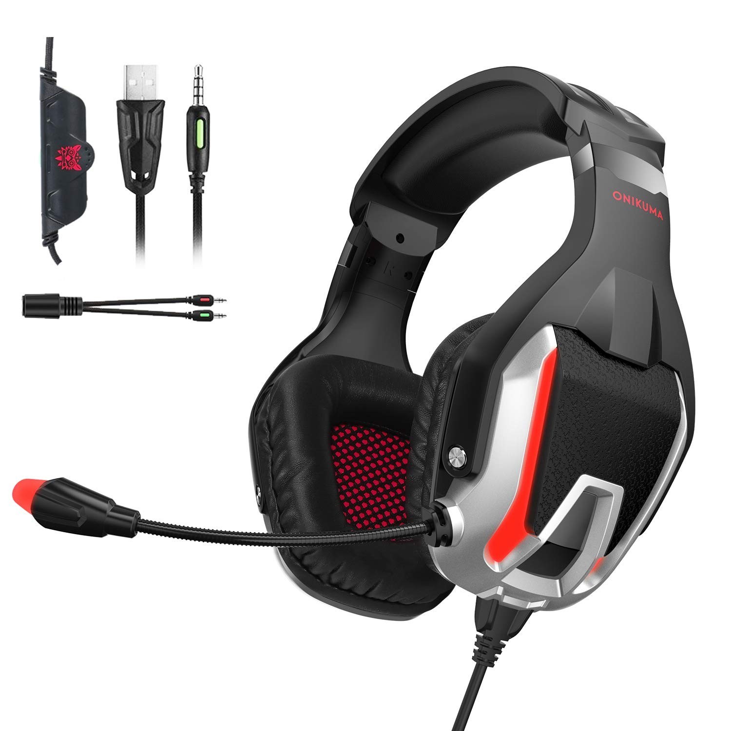 

Геймерские наушники Onikuma Stereo Gaming Headset для ПК/Android/PS4/Xbox