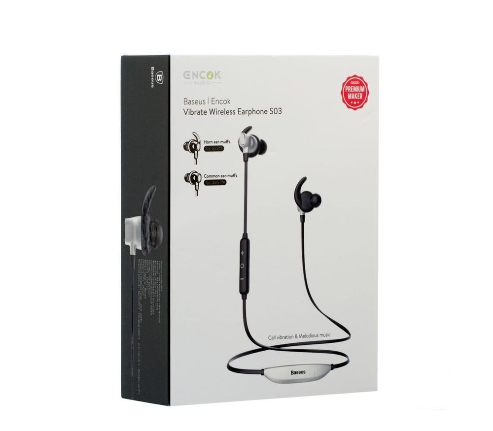 

Наушники Baseus Encok bluetooth для iPhone/Android Silver-Black