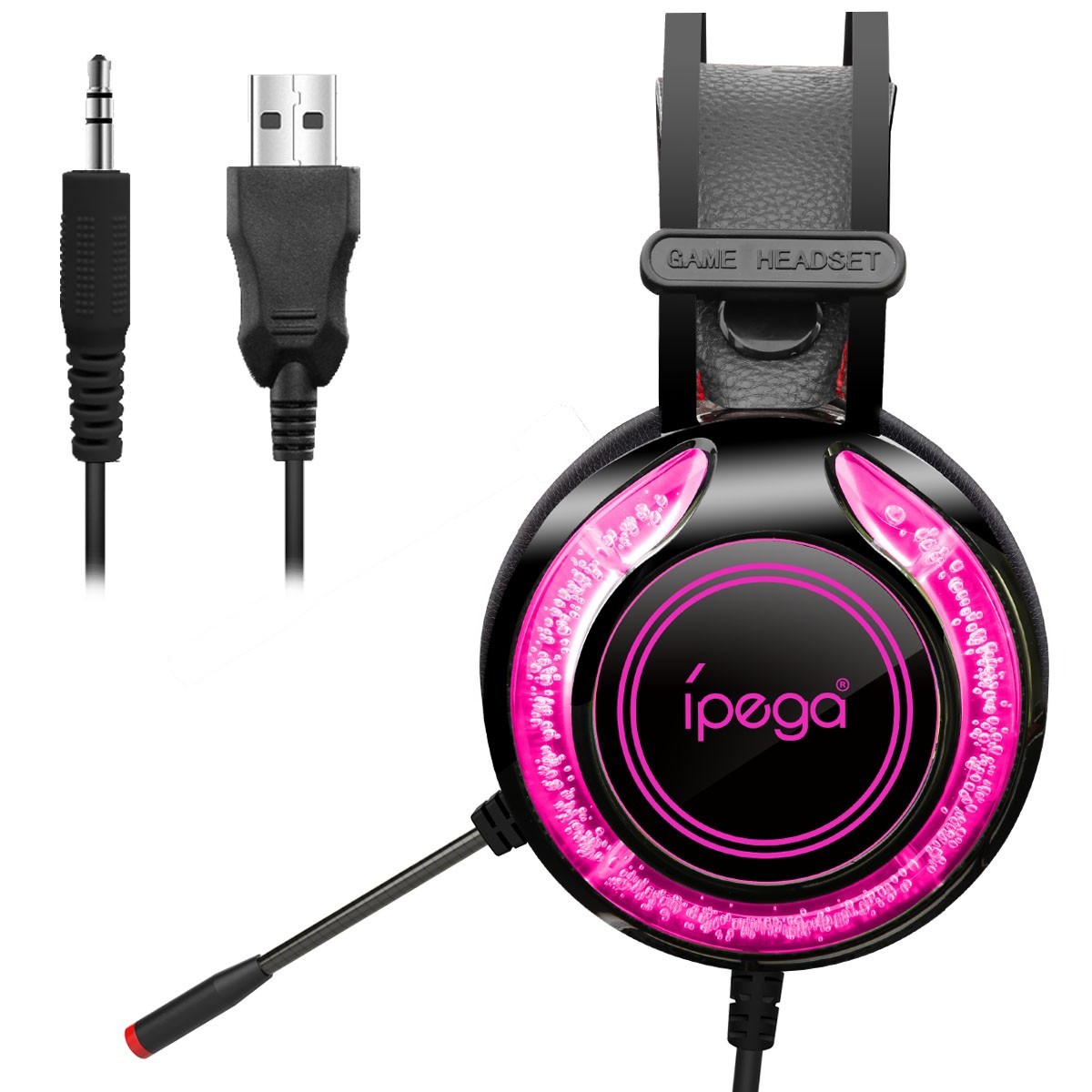 

Геймерские наушники iPega Gaming Headset с RGB-подсветкой для ПК/PS4/Xbox