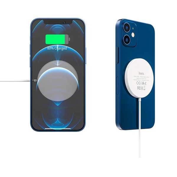 

Беспроводная зарядка Hoco Magnetic Wireless Charger 15W для iPhone 12/ 12 Pro/ 12 Pro Max