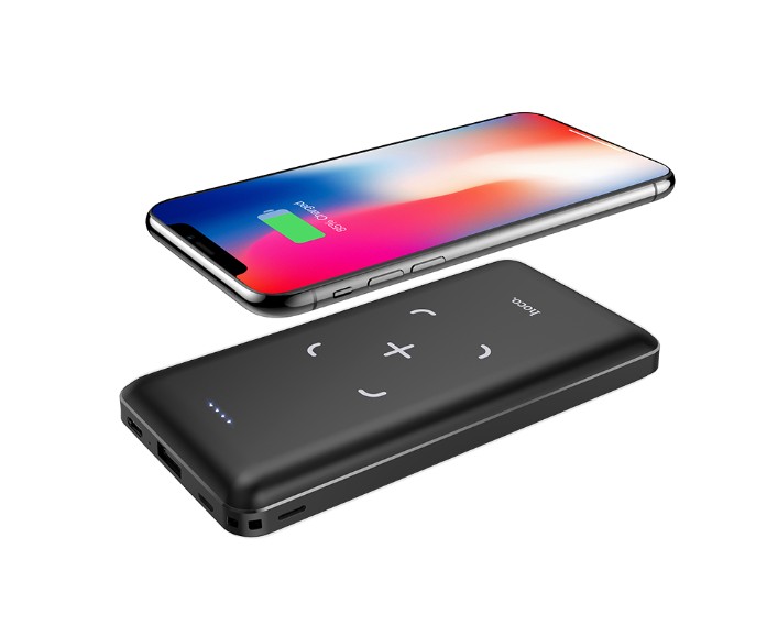 

Powerbank Hoco 10000mAh с беспроводной зарядкой для iPhone/Android