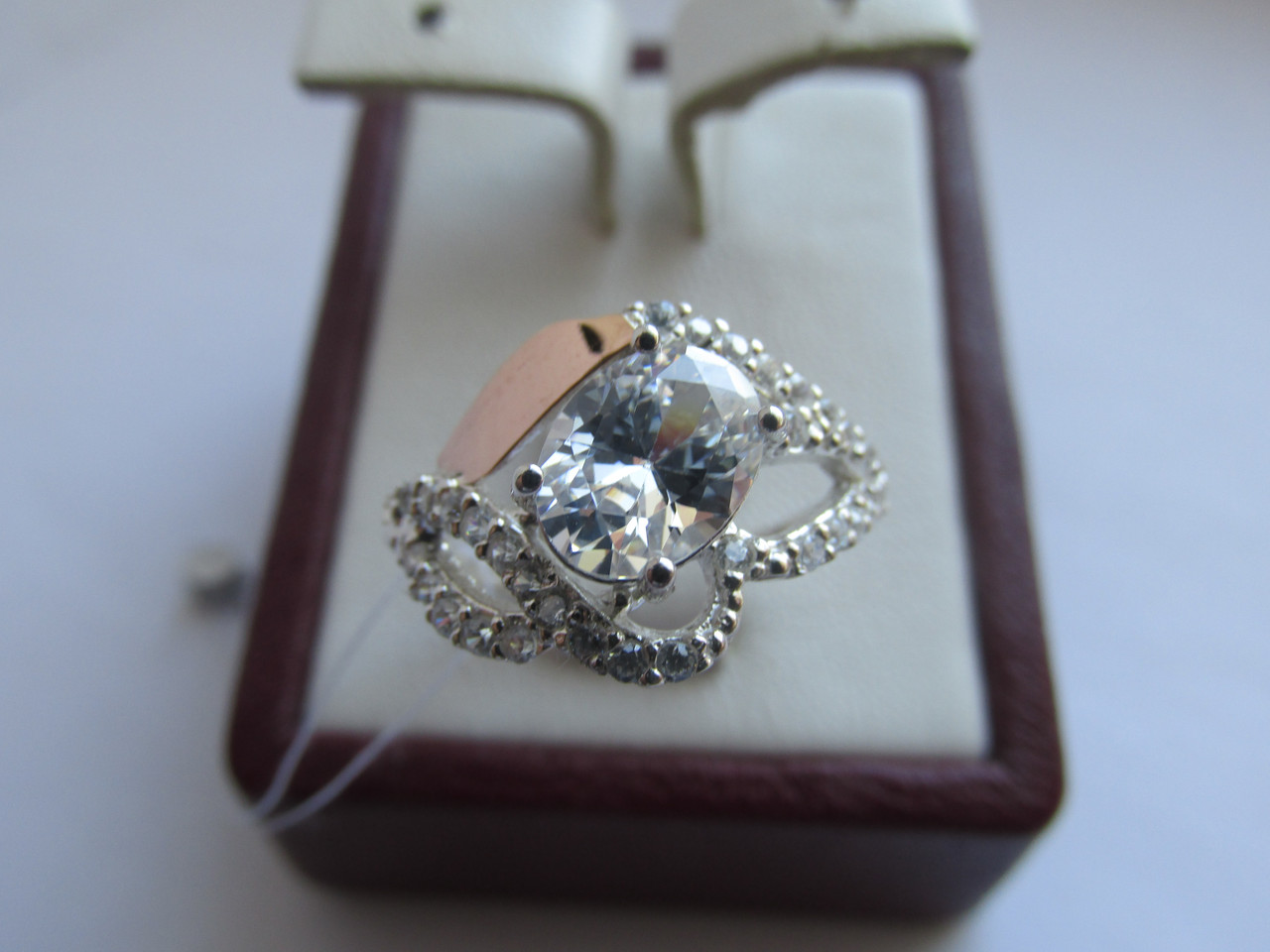 

Кольцо из серебра с золотом Silver-Eldorado Оливия 15,5 Белое