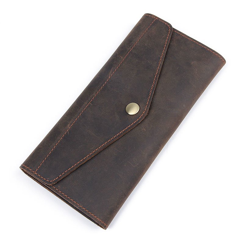 

Мужской кожаный кошелек Vintage 5х19,5х2 см Коричневый 000155981