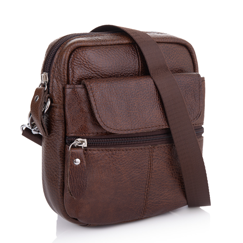 

Мужская кожаная сумка Buffalo Bags 17х18х4 см Коричневый 000153219