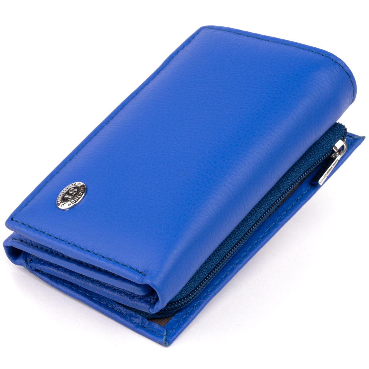 

Женский кожаный кошелек ST Leather 12х7,5х2,5 см Синий 000155798