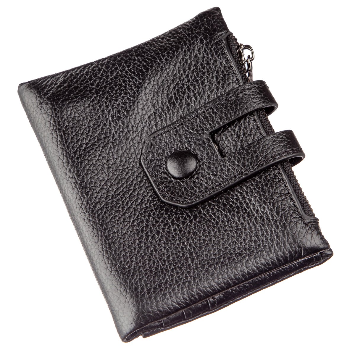 

Мужской кожаный кошелек Vintage 9,2x12 см Черный 000155508