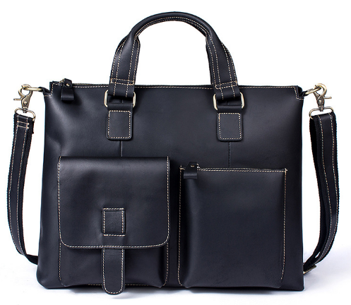 

Мужской кожаный портфель Buffalo Bags 42х34х10 см Черный 000153248