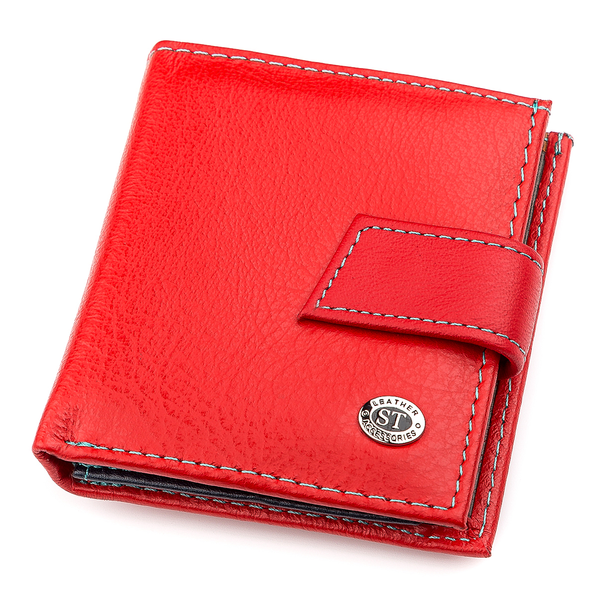 

Женский кожаный кошелек ST Leather 8,5х9,5х2,5 см Красный 000155386