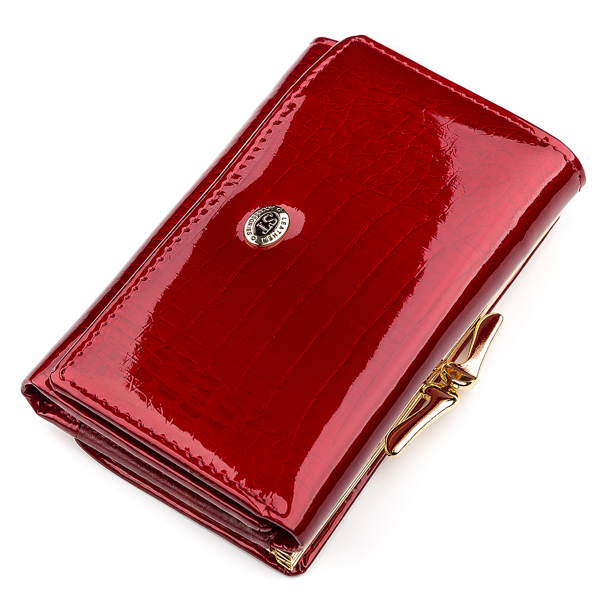 

Женский кожаный кошелек ST Leather 13х8х2,5 см Красный 000155375