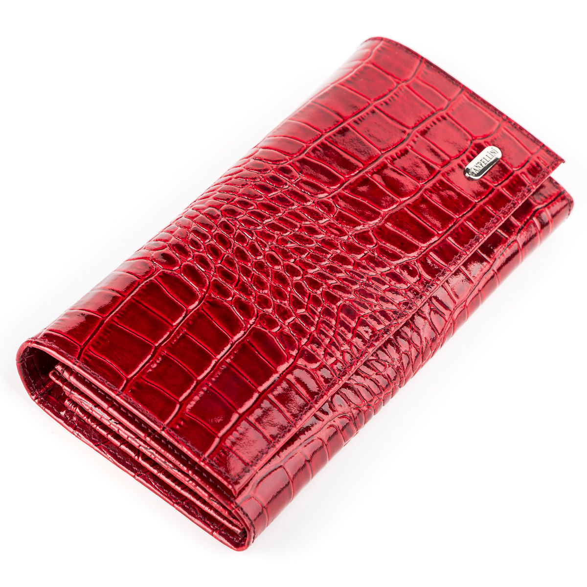 

Женский кожаный кошелек Canpellini 19х9,5 см Бордовый 000155434