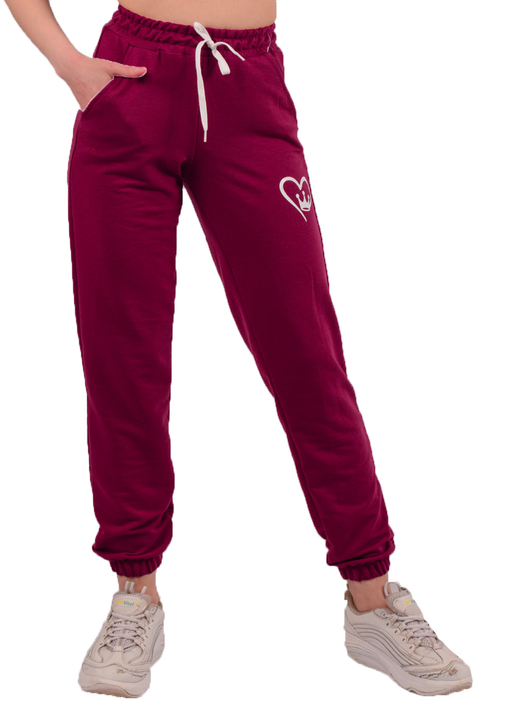 

Штаны женские на резинке и шнурке DH Fashion QT-8 44 Размер 44-46
