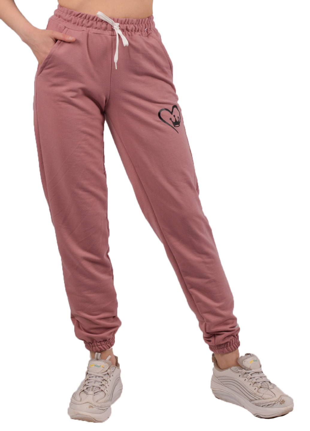 

Штаны женские на резинке и шнурке DH Fashion QT-7 50 Размер 50-52