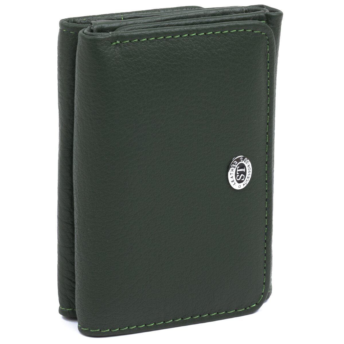 

Женский кожаный кошелек ST Leather 9х11,5 см Зеленый 000155728