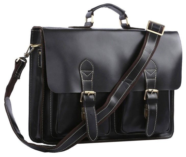 

Мужской кожаный портфель Vintage 39,5х29х7,5 см Черный 000154691