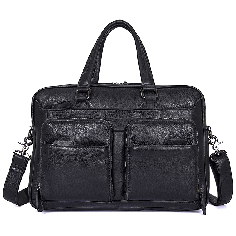 

Мужской кожаный портфель Buffalo Bags 40х29х11,5 см Черный 000153289