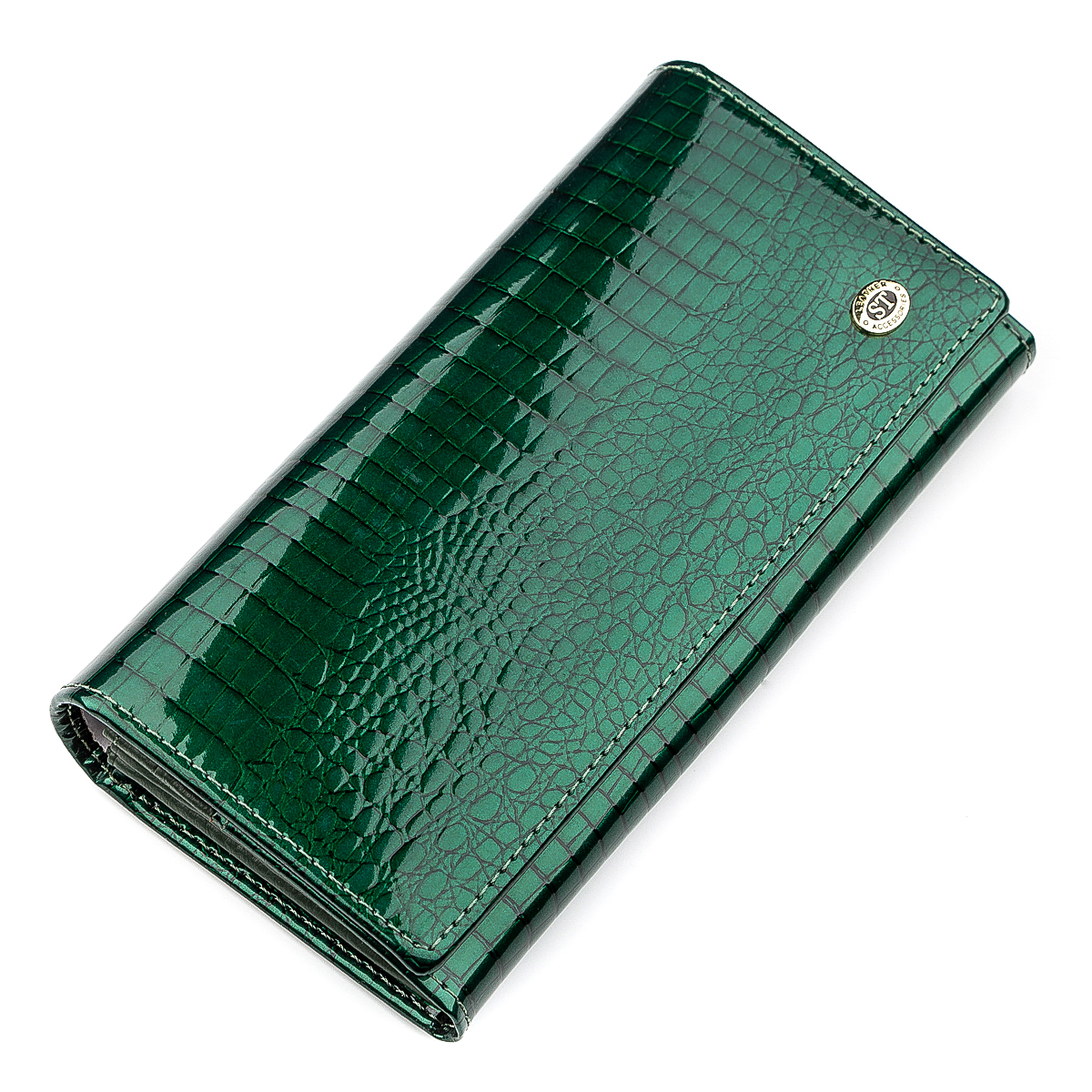 

Женский кожаный кошелек ST Leather 18,5х9,5х3 см Зеленый 000155362