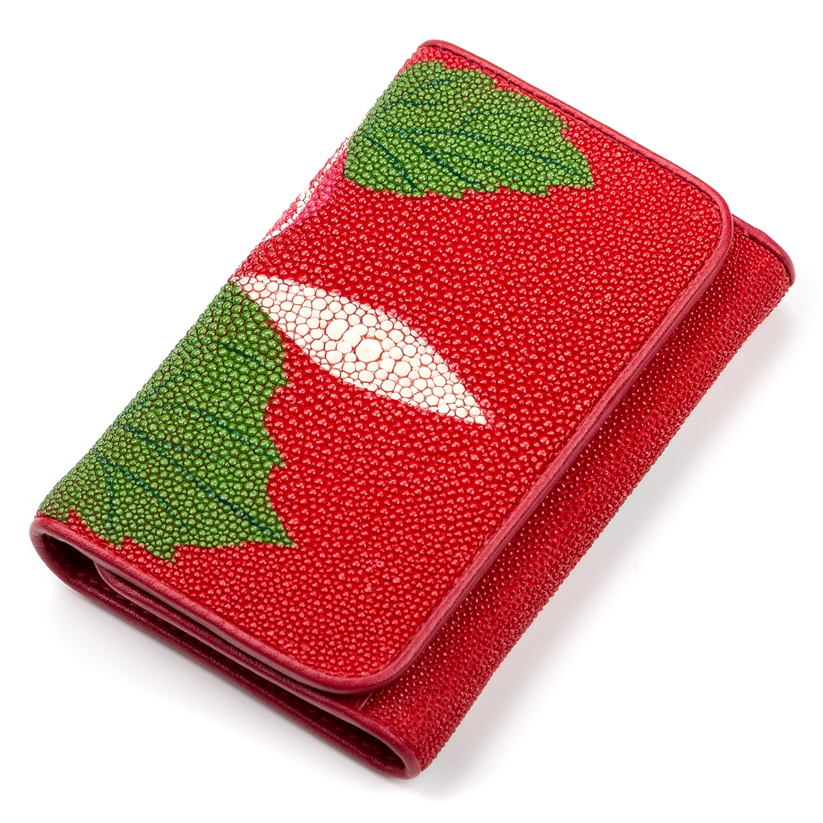 

Женский кожаный кошелек STINGRAY LEATHER 13х9 см Красный 000155308