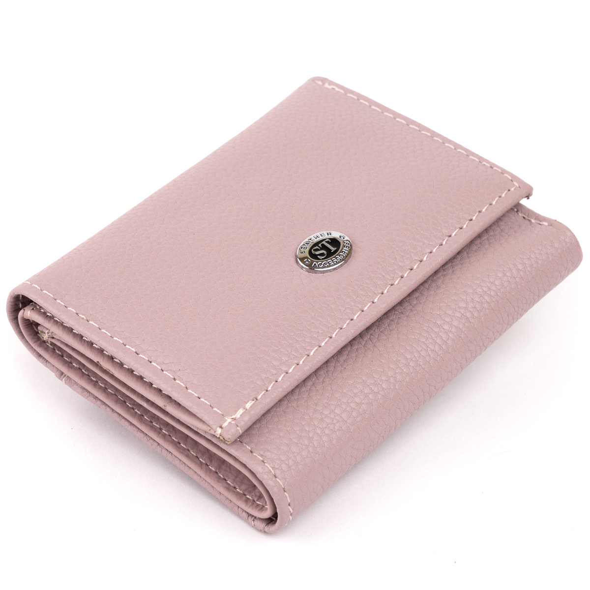 

Женский кожаный кошелек ST Leather 9,5х7,5х2 см Розовый 000155015