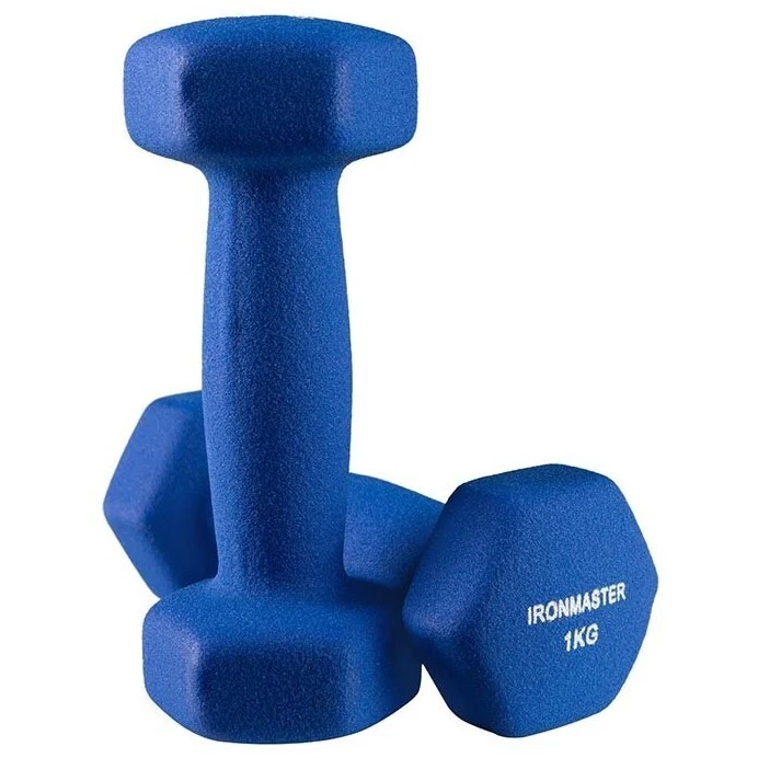 

Гантели IronMaster, неопрен, 1 кг х 2 шт, синий (IR92024-21)