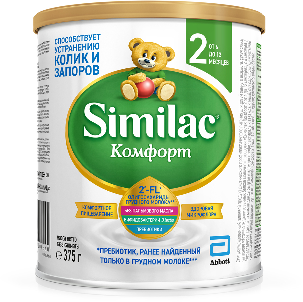 Акция на Сухая молочная смесь Similac Комфорт 2 375 г (8427030006840) от Rozetka UA
