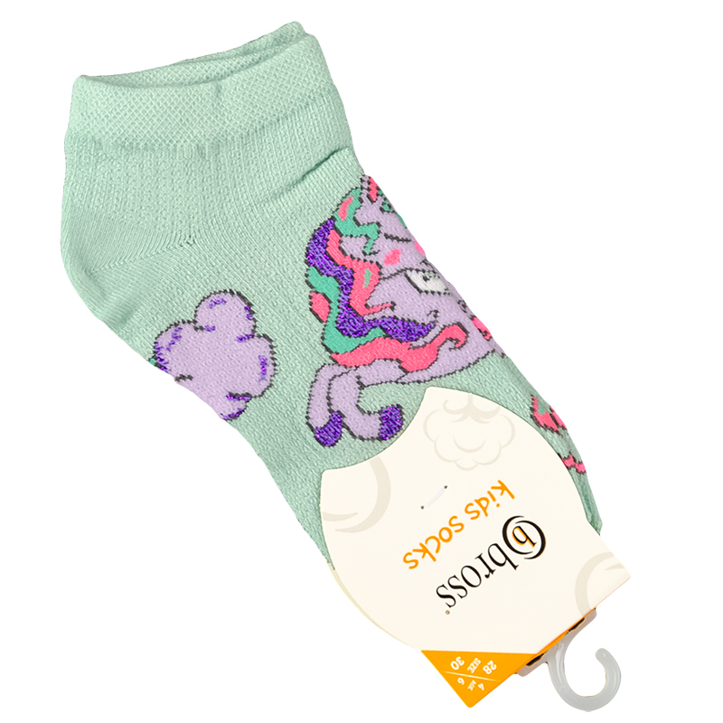 

Носки для девочки укороченные (сеточка) BROSS 23104 2 - 4 years (обувь 25 - 27) см мятный