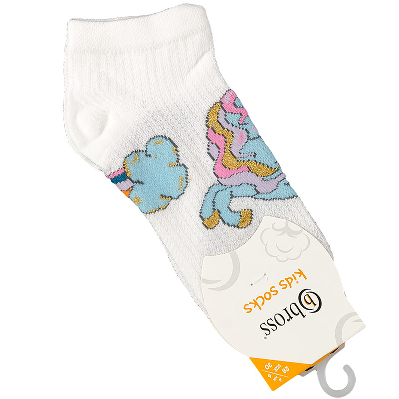 

Носки для девочки укороченные (сеточка) BROSS 23104 1 - 2 years (обувь 22 - 24) см белый