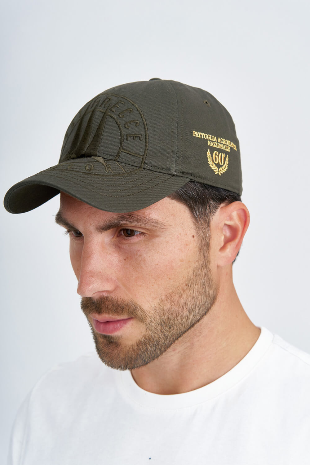

Хлопковая бейсболка цвета хаки Aeronautica Militare 3689