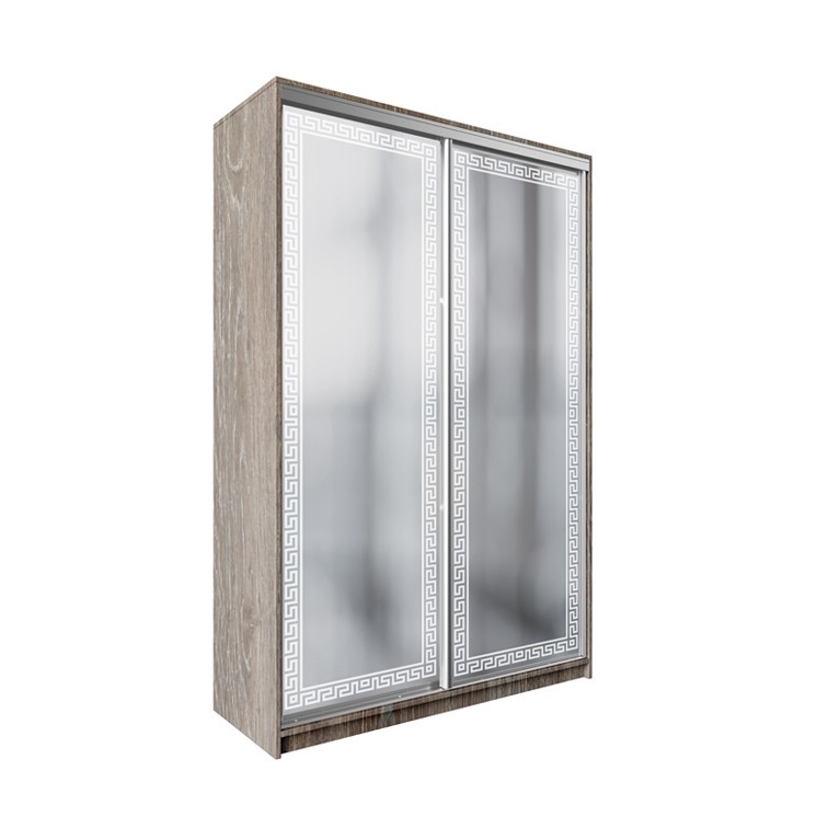 

Шкаф-купе ДЕКОР SM02 Р0263 Зеркало 240 x 190 x 60 см двухдверный Дуб сонома трюфель
