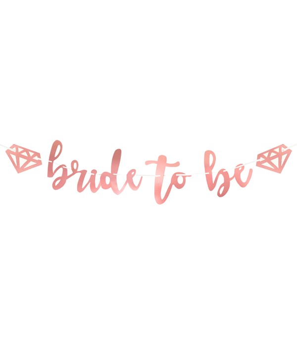 

Гирлянда для девичника "Bride to be" розовое золото (H-523)
