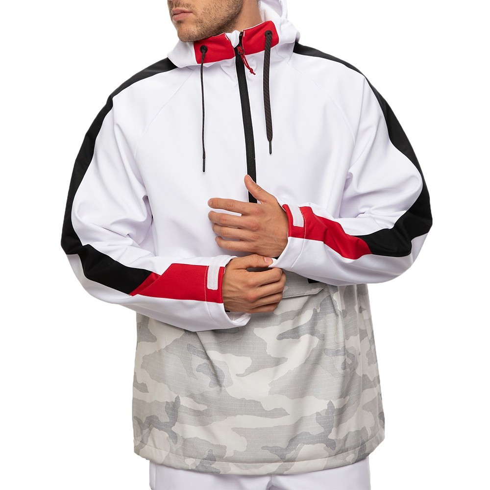 

Горнолыжная куртка Анорак мужская для сноуборда и туризма бренд 686 White Colorblock белый S