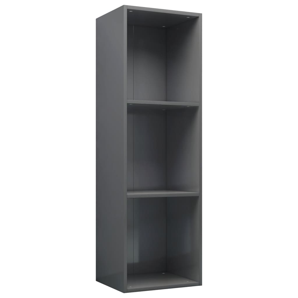 

Стелаж Shumee глянцевий 36x30x114 см сірий 800143