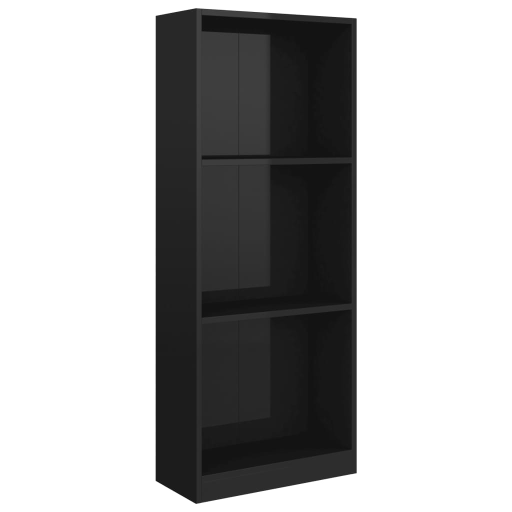 

Книжкова шафа Shumee глянсова 40x24x108 см чорна 800835
