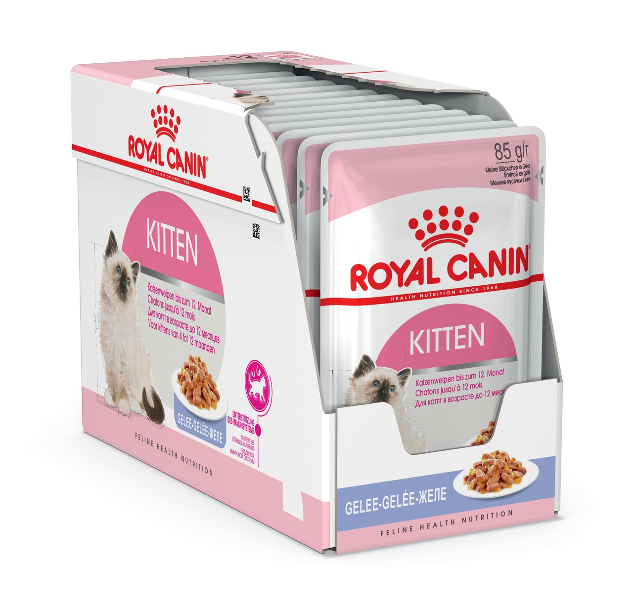 

Влажный корм для котят Royal Canin Kitten Instinctive в желе блок 85 г*12 шт.