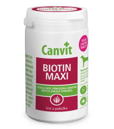 

Витамины для улучшения состояния кожи и шерсти собак крупных пород Canvit Biotin Maxi 76 табл.