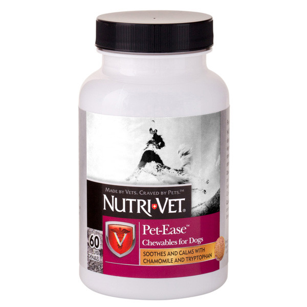 

Успокоительный препарат Анти-стресс Nutri-Vet Pet Ease для собак 60 табл.