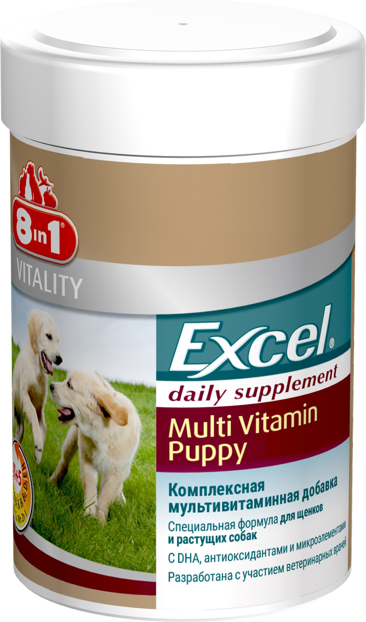 

Витамины для щенков 8in1 Puppy Multi Vitamin 100 табл.