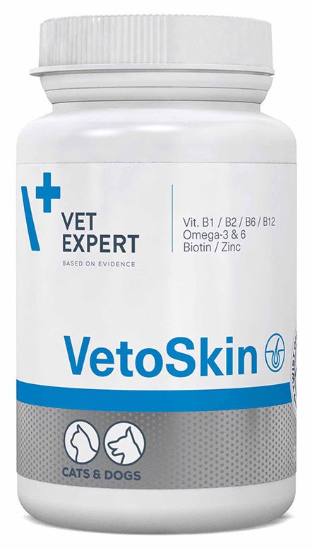 

Добавка для кожи и шерсти Ветоскин VetoSkin VetExpert для кошек и собак 60 капс.