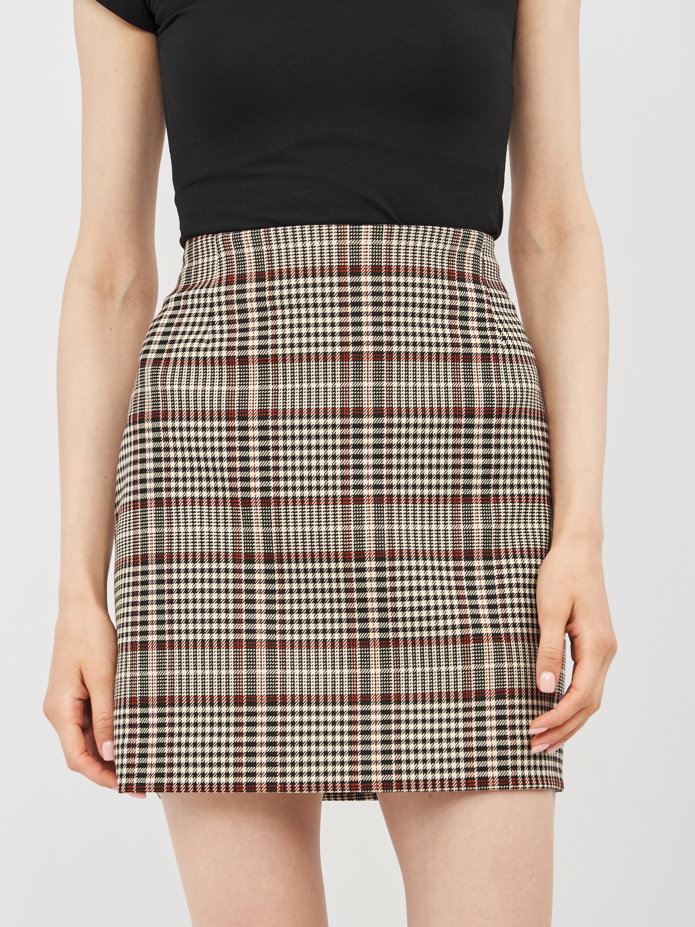 

Юбка H&M 1804-6946890 44 Бежевая с черным
