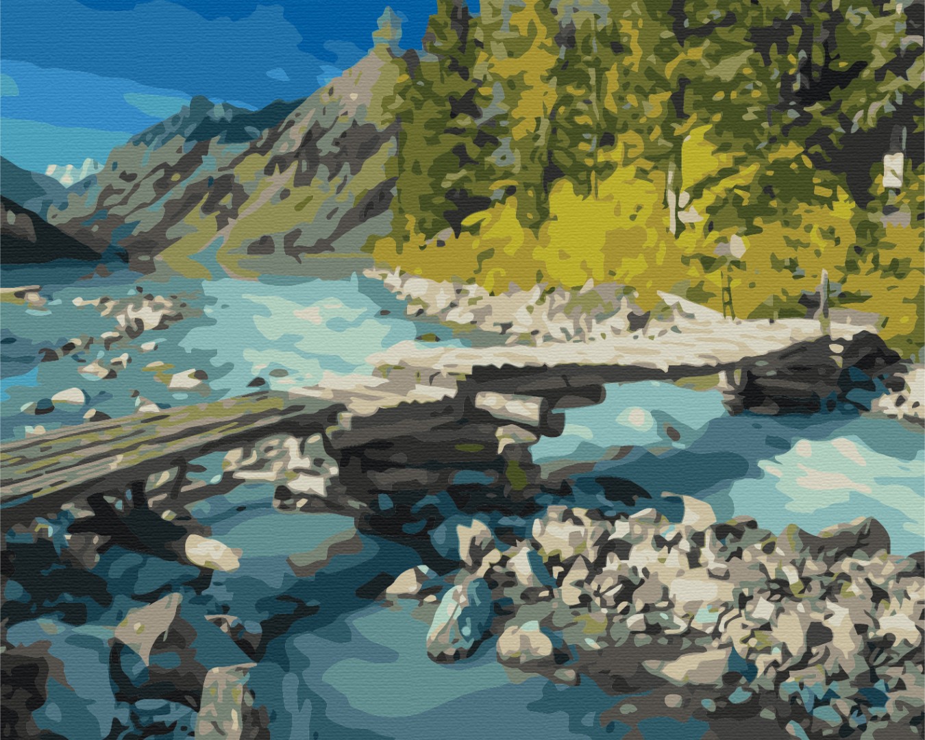 

Картина по номерам TakProsto Горный мостик 40x50см