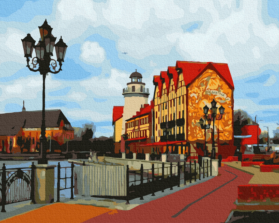 

Картина по номерам TakProsto Улица шведского городка 40x50см