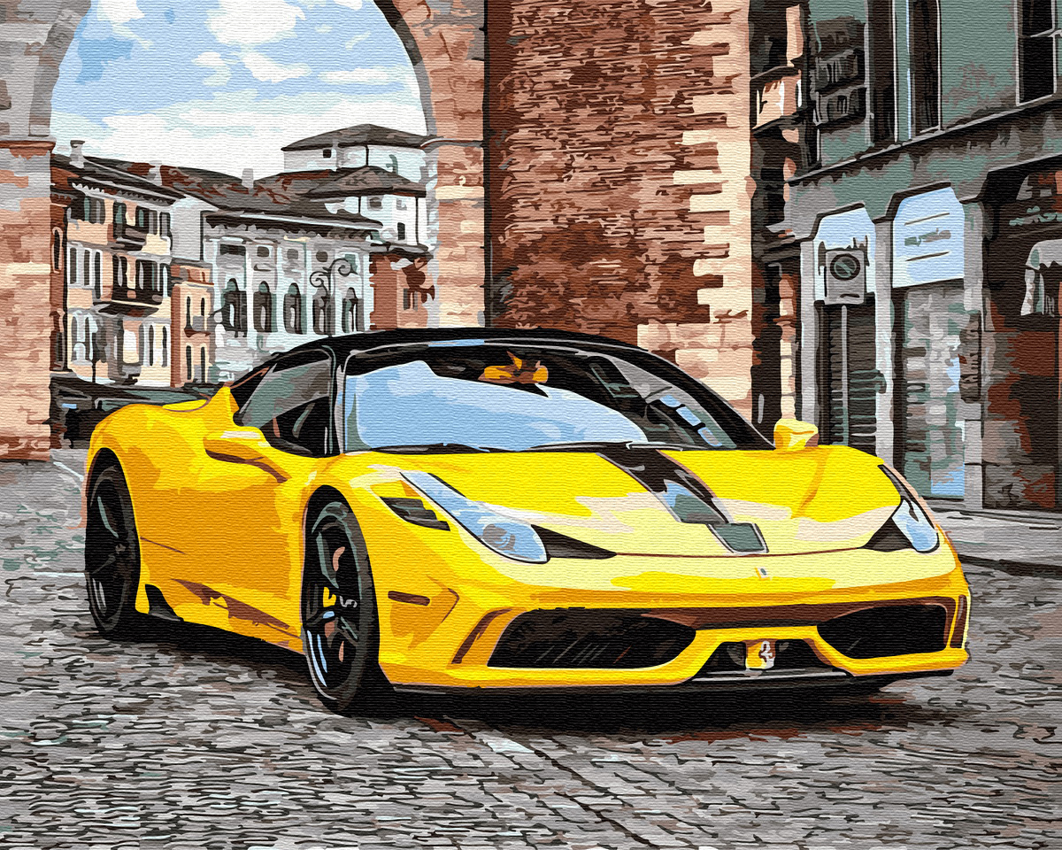 

Картина по номерам TakProsto Скоростной Ferrari 40x50см