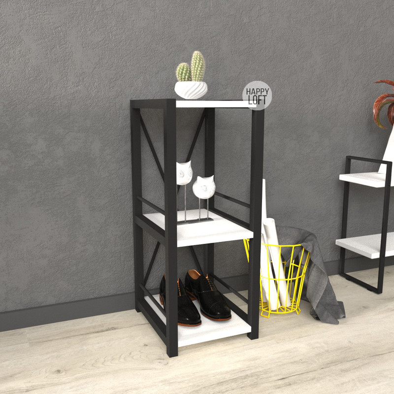

Этажерка LoftMLT E102 70x34x28 ЛДСП Белый Элит 16мм