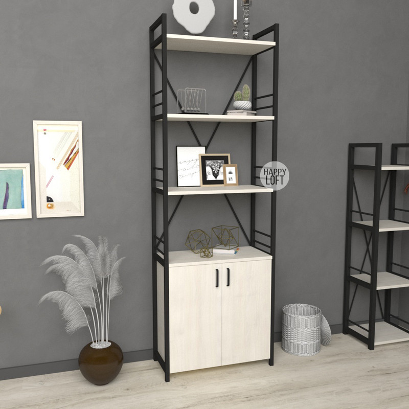 

Этажерка LoftMLT E105 180х60х28 ЛДСП Дуб Шамони Светлый 16мм