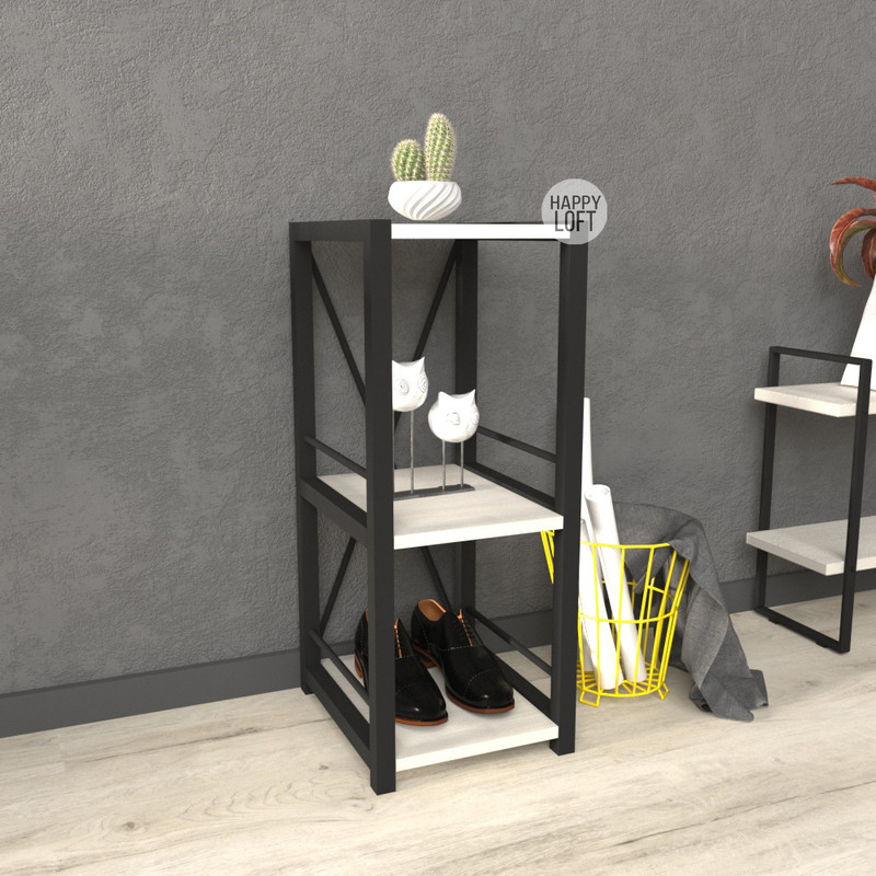 

Этажерка LoftMLT E102 70x34x28 ЛДСП Дуб Шамони Светлый 16мм