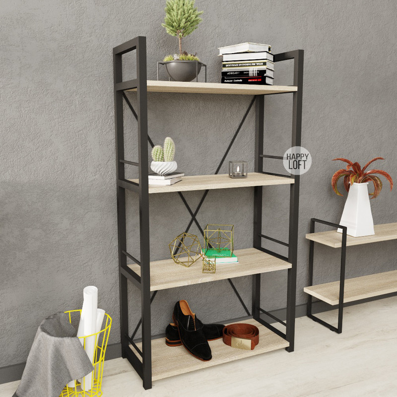 

Этажерка LoftMLT E103 120x60x28 ЛДСП Дуб Сонома 16мм