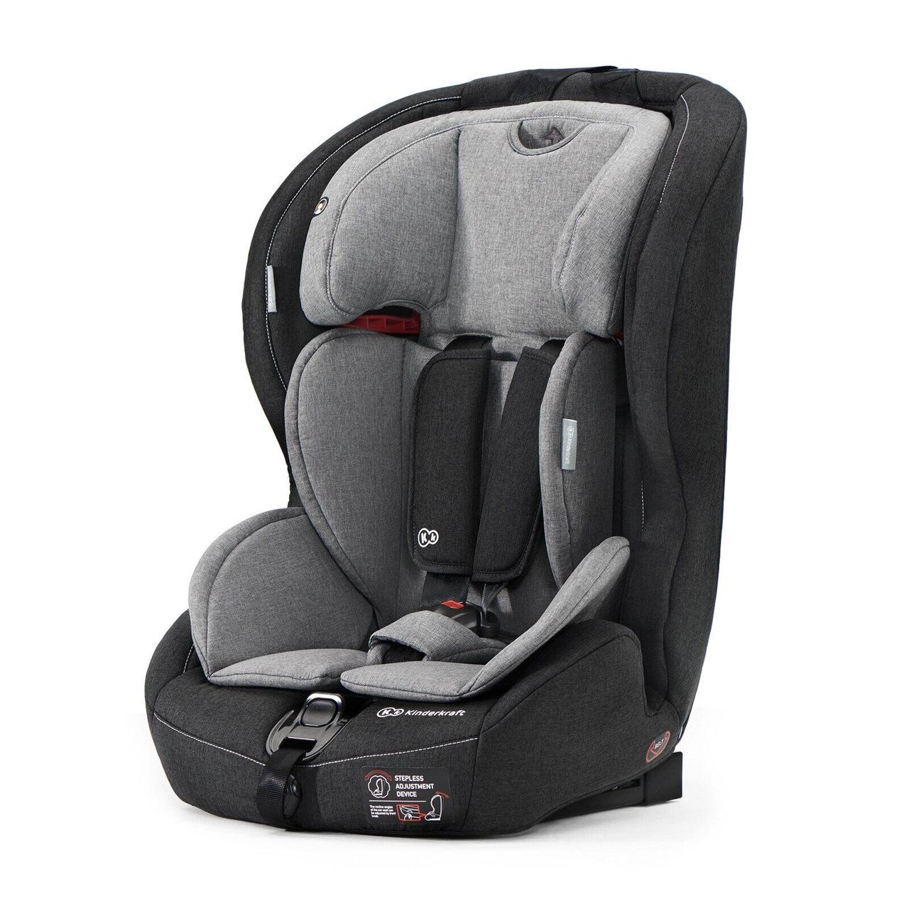 

Автокресло Kinderkraft Safety Fix Black/Gray 9-36 кг (группа 1-2-3)