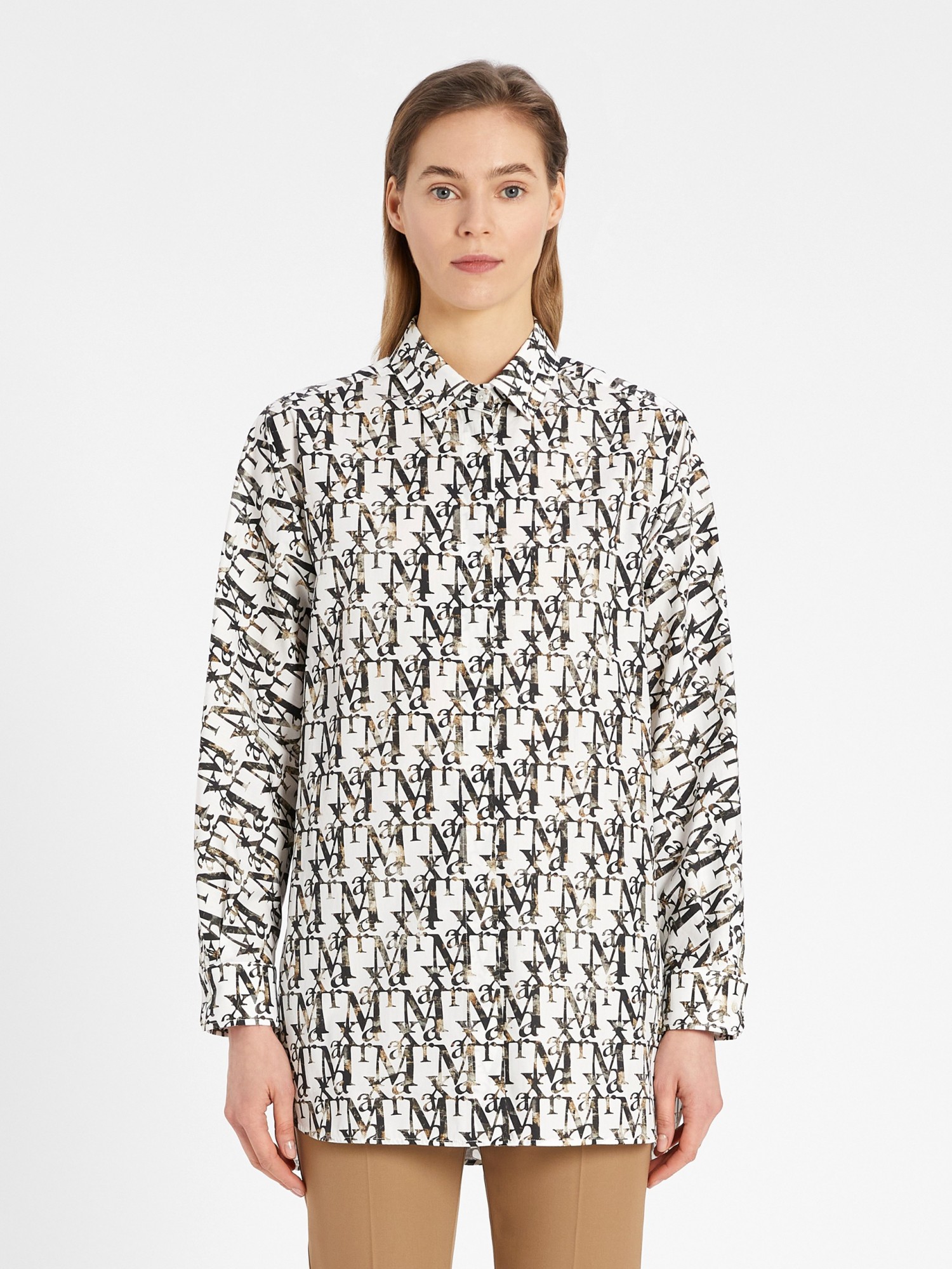 

Рубашка MaxMara  Белая 11910112600, Рубашка MaxMara 44 Белая 11910112600