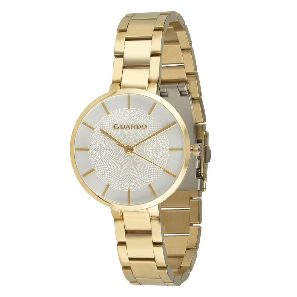 

Часы наручные Guardo 012505-3 Gold-White
