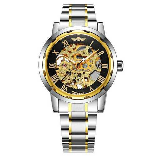 

Часы наручные Winner Automatic Silver-Black-Gold